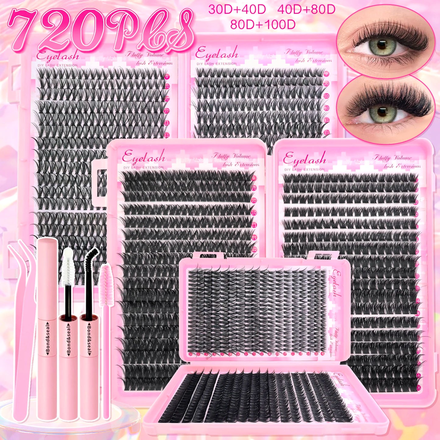 Natural Lash Cluster Kit